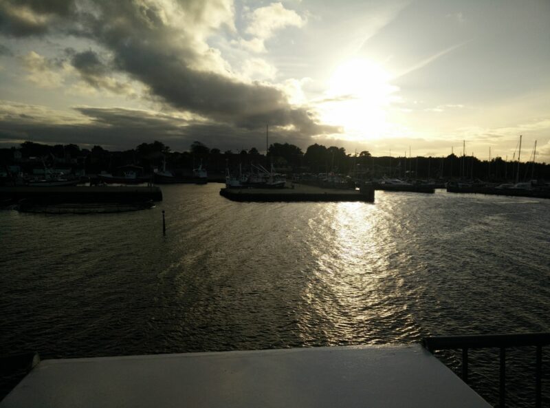 Endelave Mini-Kanino Trail - returning to Snaptun at sunset