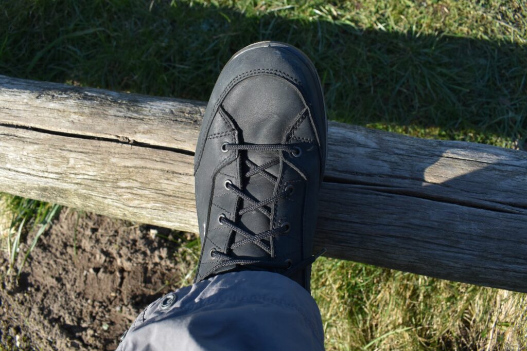 Lowa Renegade Shoes: The upper is made of smooth nubuck leather