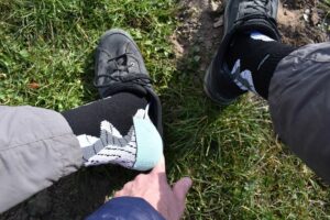 ArcticDry Waterproof Socks: I mostly wore them with Lowa Renegade hiking shoes