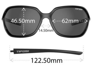 Tifosi Swoon Sunglasses -measurements according to brand website