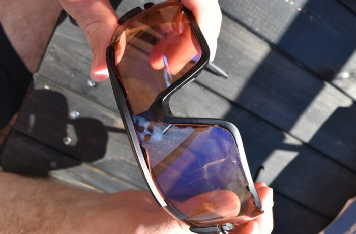 Tifosi Davos Sunglasses - on each side there is an oblong vent close to nose bridge on top and two at the bottom close to the corner of the lens