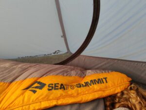 Sea to Summit Spark 28F - being tested on a cold June night