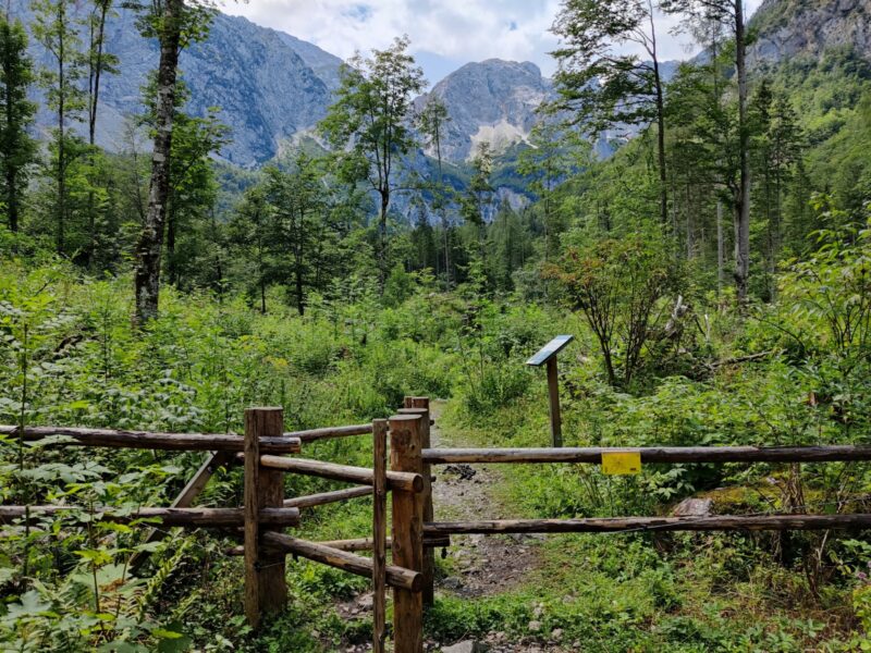 Logar Valley Hiking Trail - gateway to the donkey enclosure