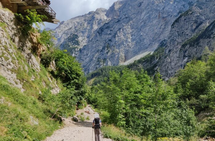 Logar Valley Hiking Trail - heading back downhill