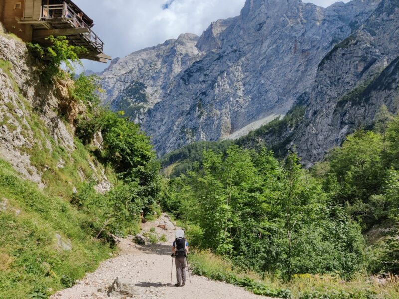 Logar Valley Hiking Trail - heading back downhill