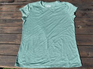 Ibex Journey T-Shirt for Women - laid out flat
