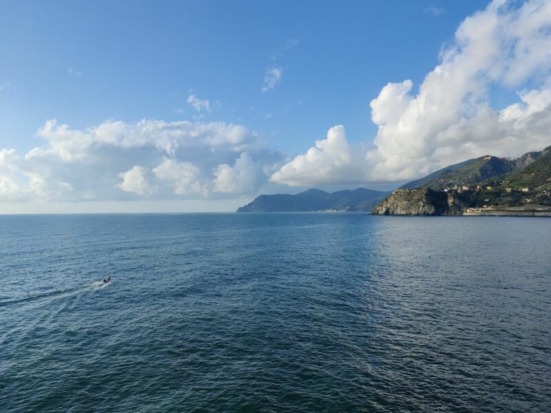 Exploring and Hiking Cinque Terre - view towards north on Corniglia from Manarola