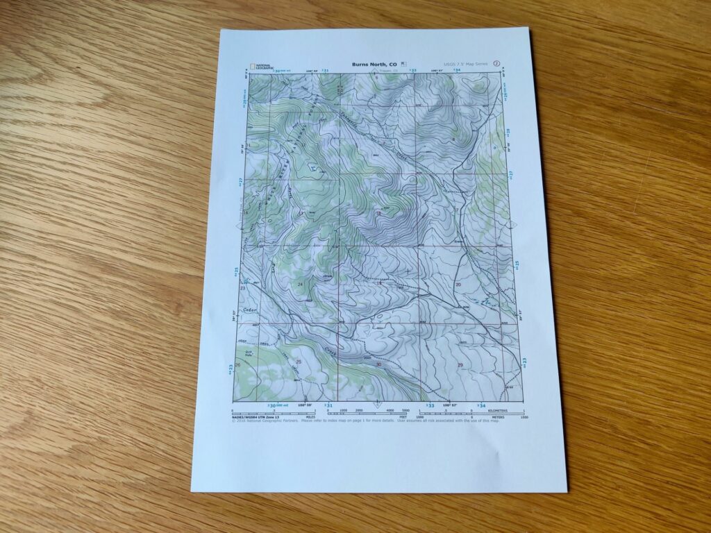How to print topographic maps for free? | Nail the Trail