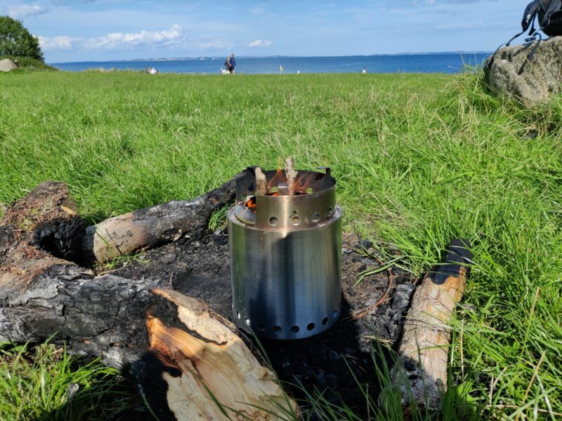 We used the Solo Stove Campfire a lot on the beach