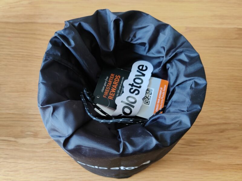 The included bag comes in handy for transporting the Campfire stove