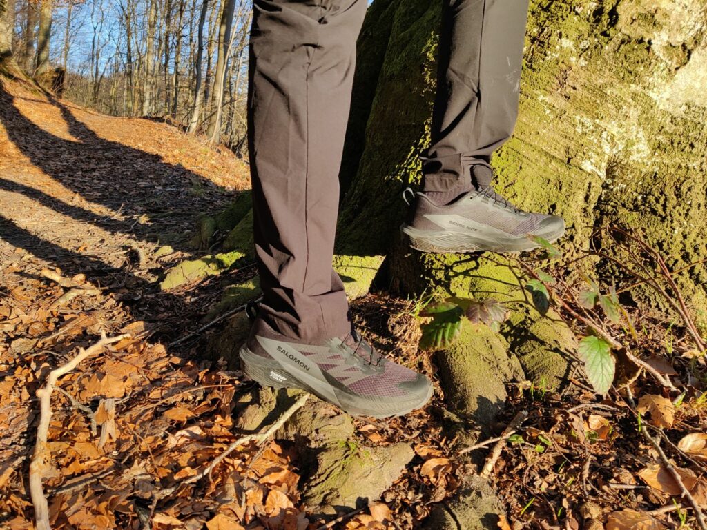 Salomon Sense Ride on a hike