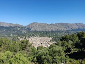 Puig de Maria Hiking Trail - View from the top on Pollença