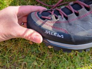 Salewa Mountain Trainer 2 MID GTX: The protective rand ensures good durability