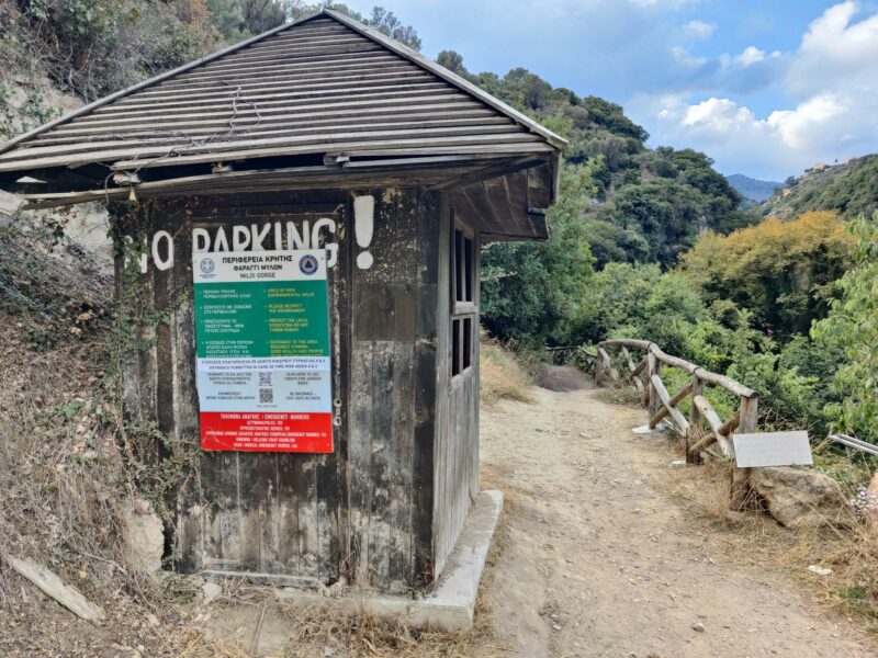 Myli Gorge Hike: The start of the official Myli Gorge Trail